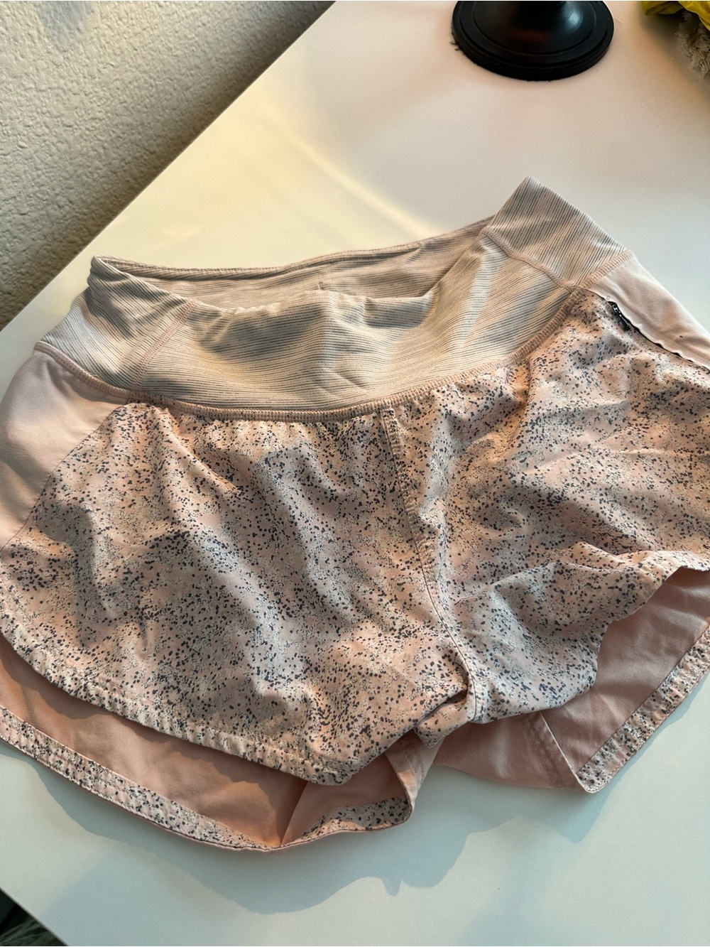 Outdoor Voices Pink Speckled Lounge Shorts